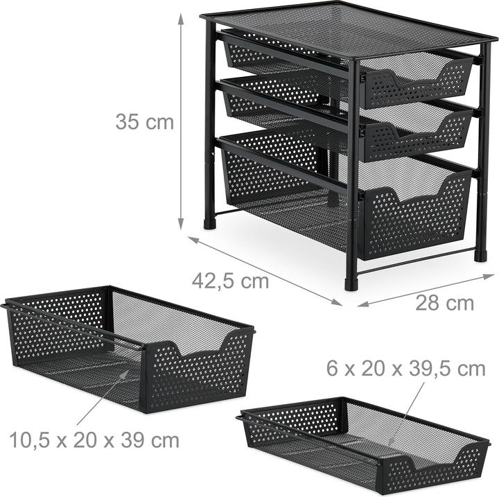 Produktbild Relaxdays Schubladenregal