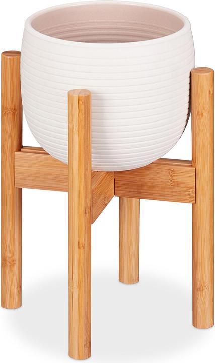 Relaxdays Support pour plante de bambou, réglable