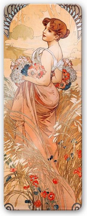 Image du produit Trenddeko Mucha - Les saisons : L'été 1900 (40 x 100 cm)