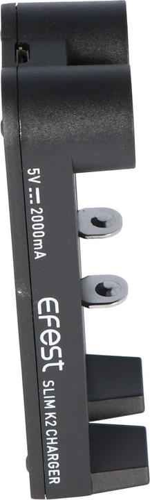 Actual product image Efest SLIM K2 2-Schacht Li-Ion-Akkuladegerät (1 pcs., Battery + charger)