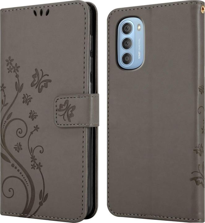 Image du produit Cadorabo Pochette Flower Book (Motorola Moto G51 5G)