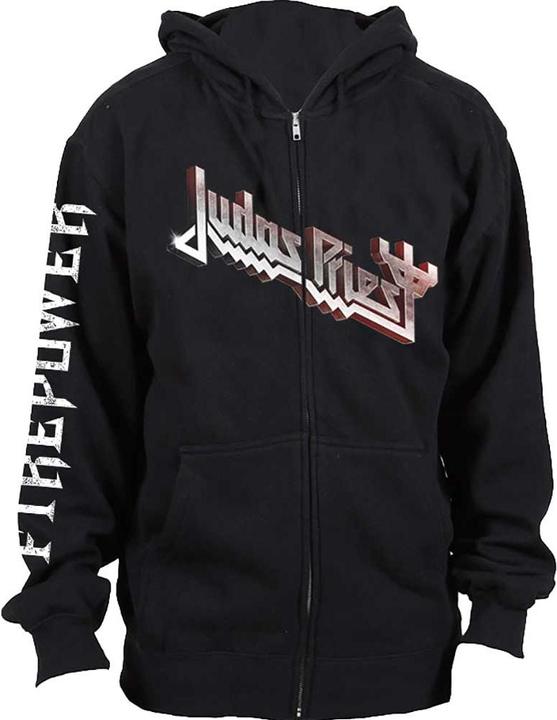 Immagine prodotto Judas Priest Firepower Felpa con Cappuccio e Zip Intera Adulto Unisex (S)