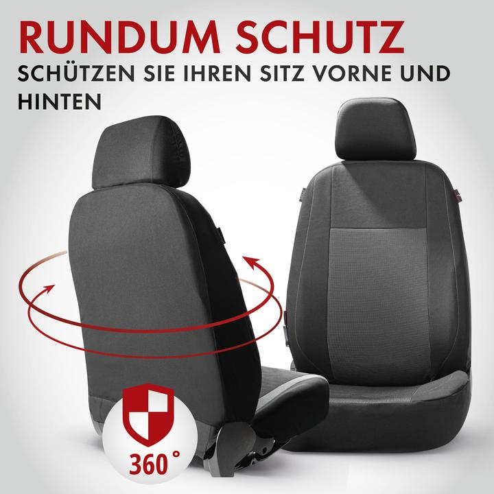 Image du produit Walser Housse de siège auto ZIPP-IT Premium Ardwell, housse de siège auto pour 2 sièges avant avec système