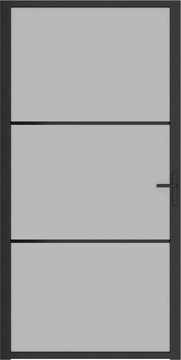 Produktbild Diverse Hardware Innentür 102,5x201,5 cm Schwarz Mattglas und Aluminium