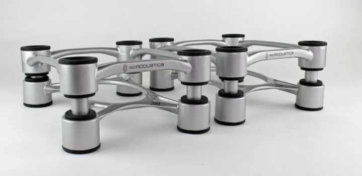 Actual product image Isoacoustics Aperta 200 Speaker Ontkoppeling Stands, Per Pair, Aluminium-Zilver (1 pair)
