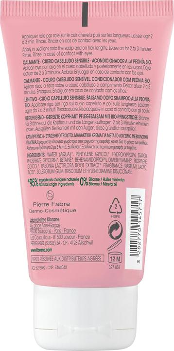 Produktbild Klorane Beruhigende Pflegespülung mit BIO-Pfingstrose (50 ml)