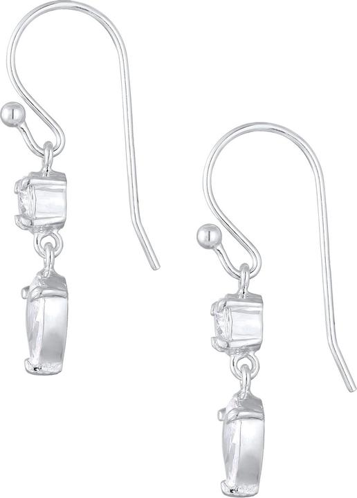 Immagine prodotto Elli Orecchini a goccia con solitario in zirconia cubica argento 925 (Argento 925, Zirconia, Elastico)