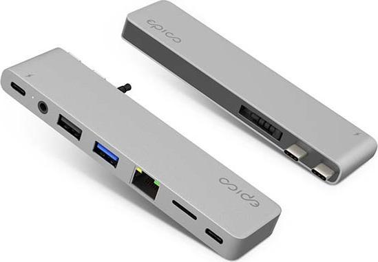 Produktbild Epico PRO HUB III (Magsafe compatible) - silver (8 Ports)