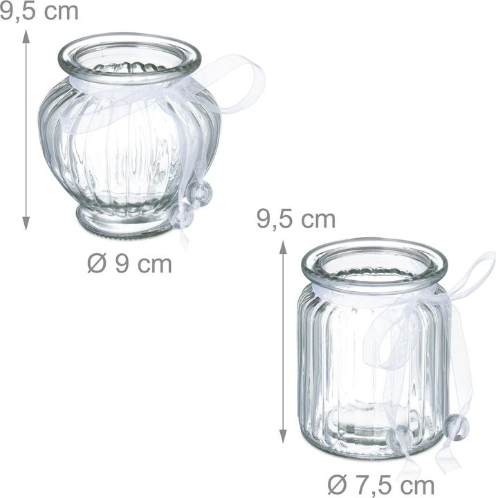 Actual product image Relaxdays 12x lantern (12 x, 9 x 9 x 9.5 cm)