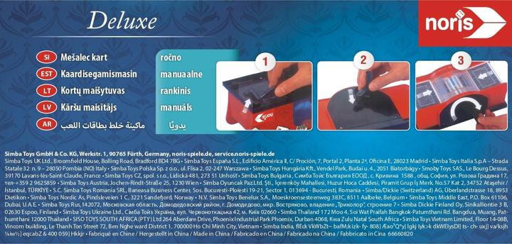 Actual product image Noris Card shuffler manual