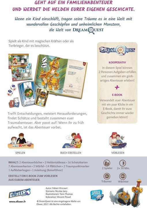 Produktbild Asmodée SCOD0102 - DreamQuest, Rollenspiel, für 2 Spieler, ab 6 Jahren (DE-Ausgabe) (Deutsch)