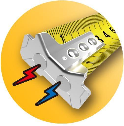 Productafbeelding Komelon Rolbandmaat van 5 m met dubbelzijdige schaalverdeling en magnetische haak