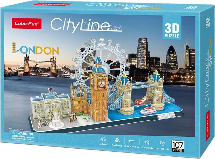 Cubicfun CUBIC FUN CITY LINE 306-20253 PUZZLE 3D - LONDRES (107 pièces)