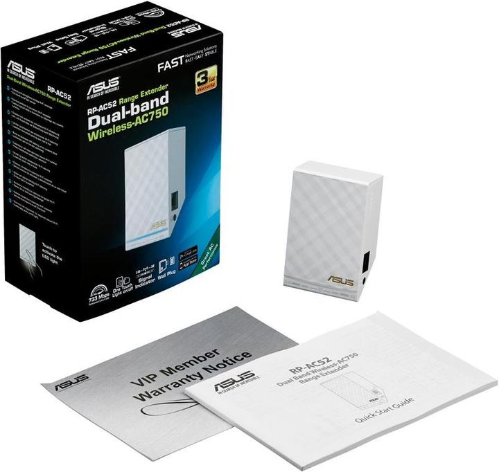 Image du produit ASUS Rp-Ac52 (433 Mbit/s, 300 Mbit/s)