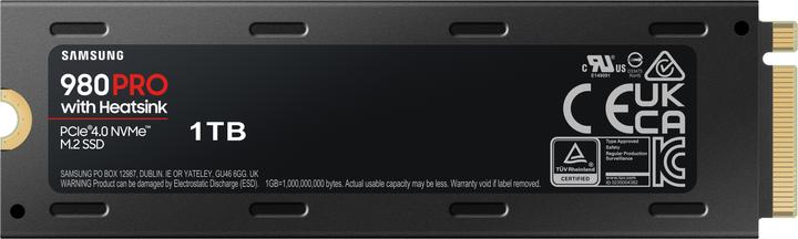 Actual product image Samsung 980 Pro with Heatsink (1000 GB, M.2 2280)