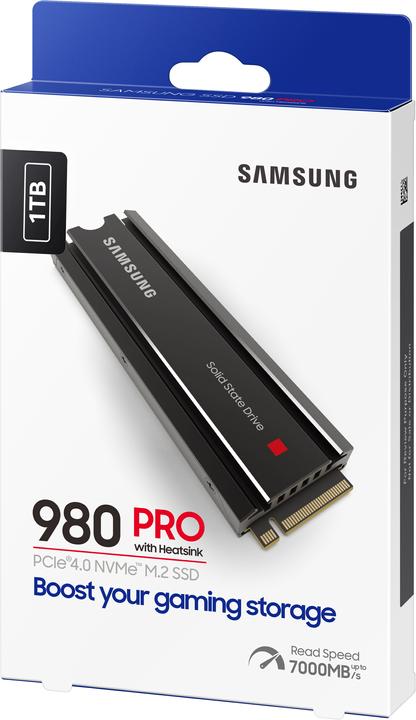 Actual product image Samsung 980 Pro with Heatsink (1000 GB, M.2 2280)