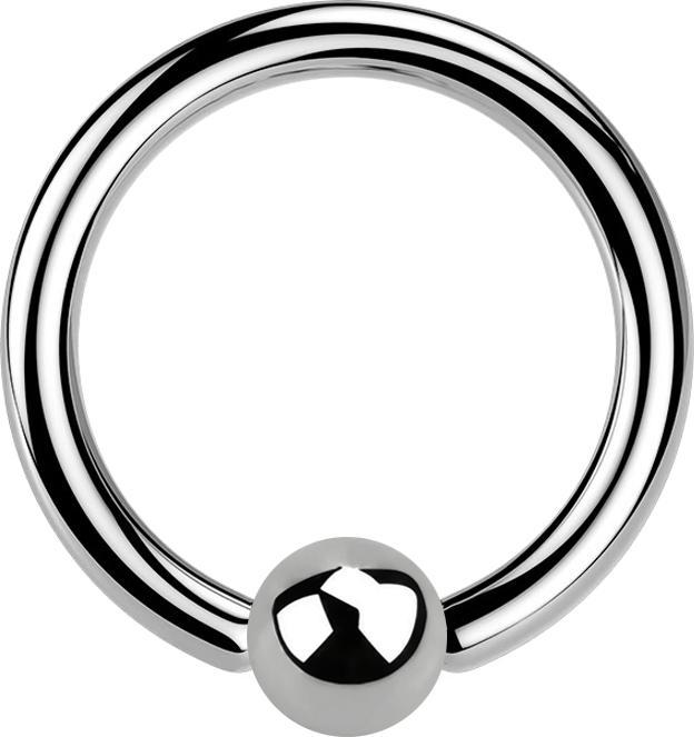 Star Piercing Steriler Ball Closure Ring silber (Titan G23, ohne Messing)