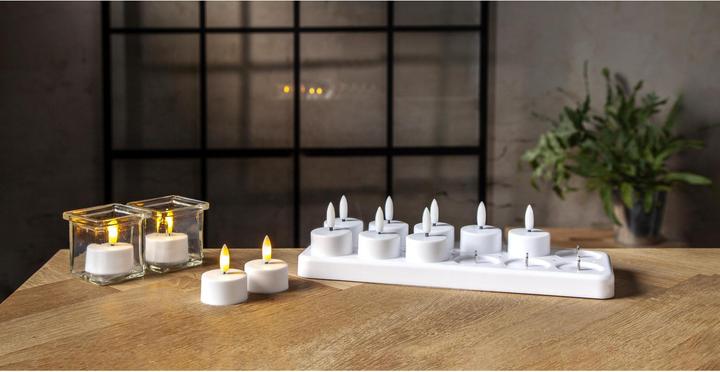 Productafbeelding Star Trading LED theelichtset Flamme Charge 12, wit (12 x)