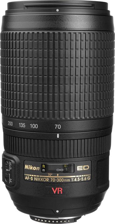 Actual product image Nikon AF-S 70-300mm, f/4.5-5.6G VR - direct import (Nikon F, full size)