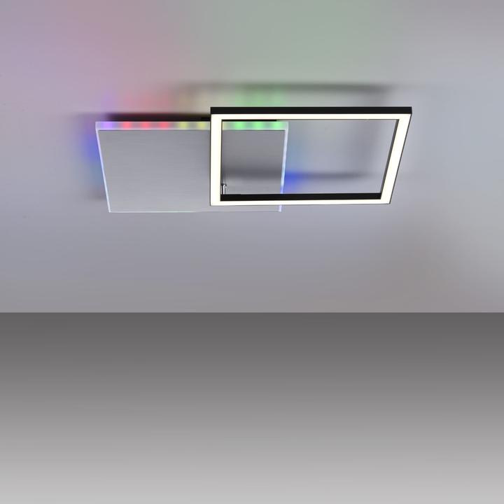 Image du produit Just Light Plafonnier LED 11327-95 couleur aluminium, 31 W, 3200 lm, CCT, RGB (3200 lm)