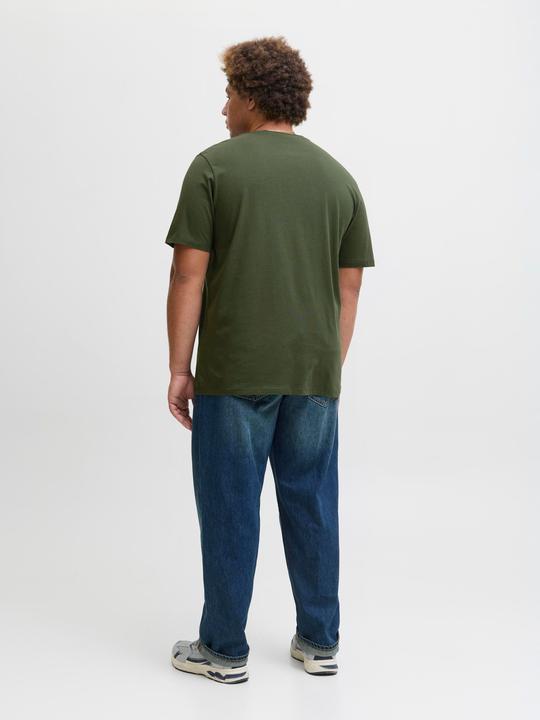 Actual product image Jack & Jones Jjelogo Tee Ss Oneck 2 Col Aw25 Noos Pls (4XL)