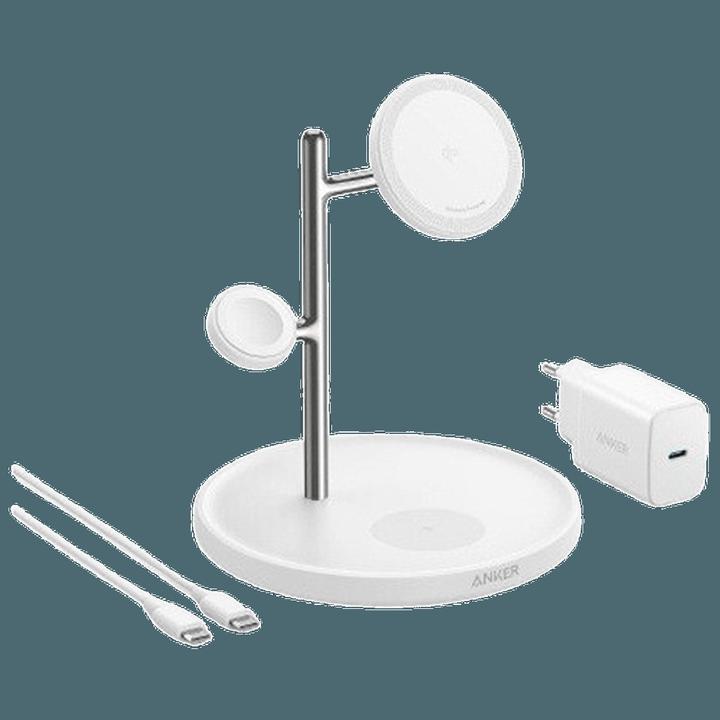 Produktbild Anker Stacja magnetyczna MagGo 15W 3-in-1 Biała (15 W)