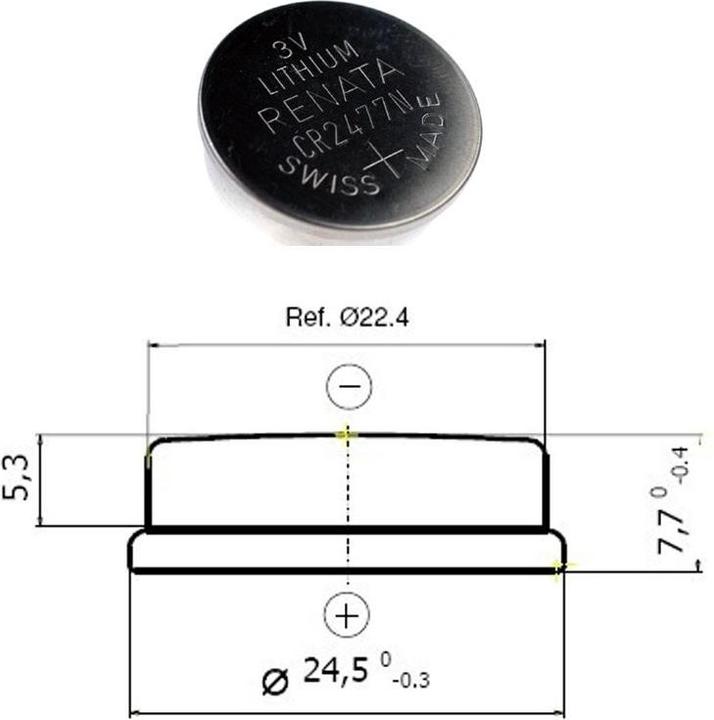 Immagine prodotto Renata RECR2477N (1 pz., CR2477, 950 mAh)