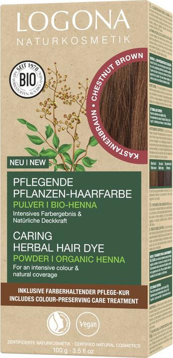 Logona Pflanzenhaarfarbe Pulver (070 chestnut brown)