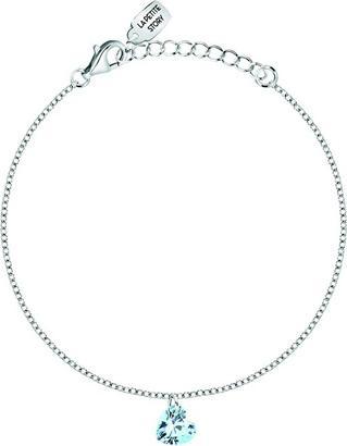 La Petite Story - Delicate silver bracelet with a light blue heart Silver LPS05AWV55