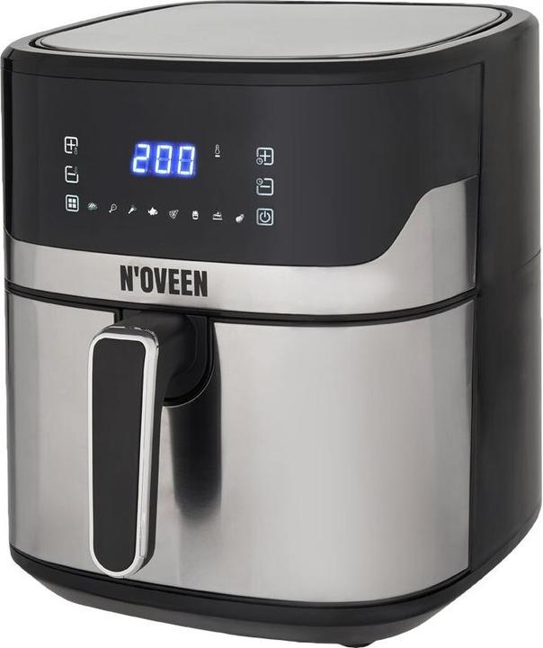 Actual product image Noveen Hot air fryer AF550 6 5 l 1600 W Black Silver