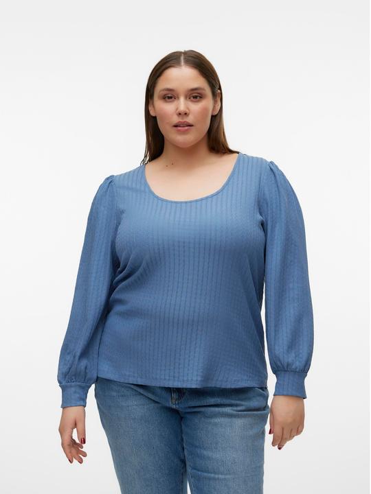 Produktbild Vero Moda Normal geschnitten U-Ausschnitt Curve Voluminöser Armschnitt Top Bluse (48, 50)