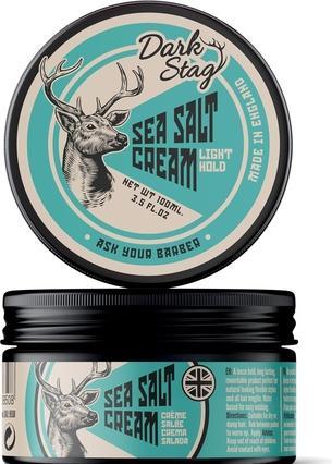 Dark Stag Meersalz-Creme Leichter Halt Professionelle Haarstyling-Creme (Haarcreme, 100 ml)