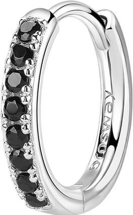 Brosway Stylish round single earrings Fancy Mystery Black FMB85