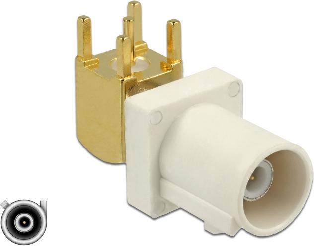 Produktbild Delock FAKRA B Stecker 90° PCB (Stecker Tülle)