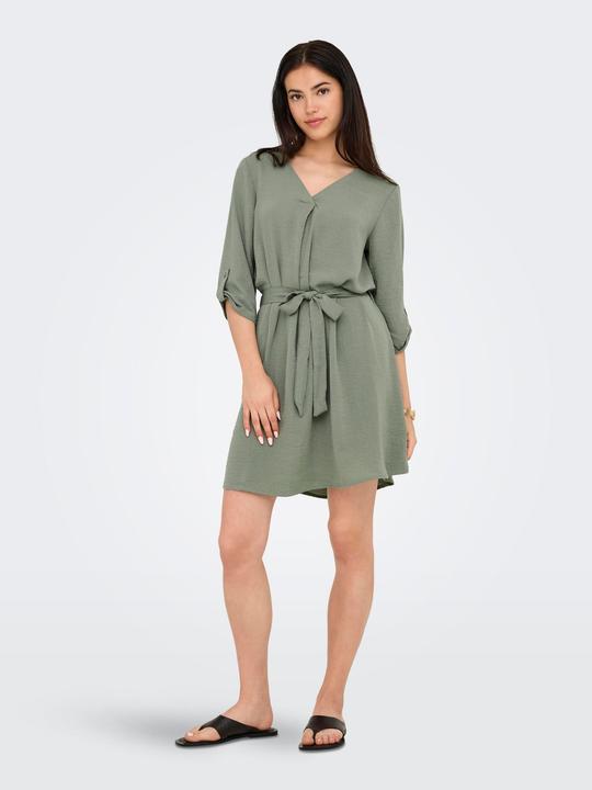 Produktbild JdY Normal geschnitten V-Ausschnitt Voluminöser Armschnitt Kurzes Kleid Kleid (XS)