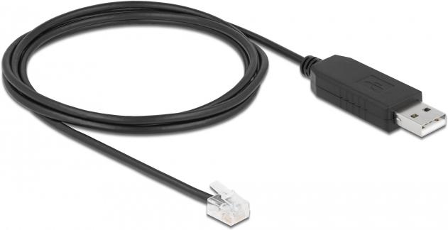 Immagine prodotto Delock Cavo adattatore da USB tipo A a seriale RS-232 RJ12 con protezione ESD Leadshine 2 m (2 m)