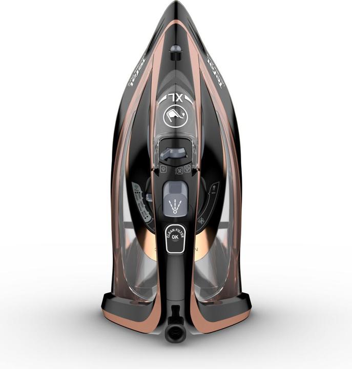 Productafbeelding Tefal Ultimate Pure FV9845 Droog & Stoomstrijkijzer Durilium Zelfreinigende Basisplaat, Koper (3200 W, 260 g/min)