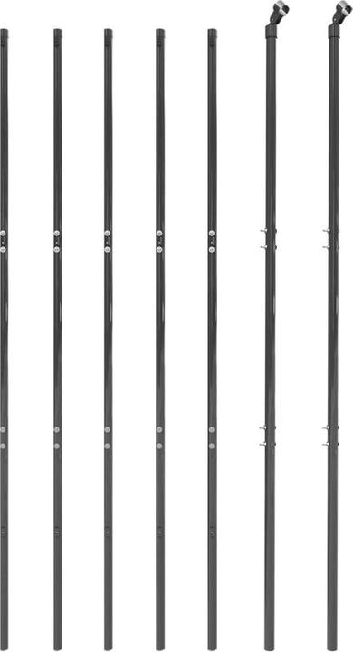 Produktbild VidaXL Maschendrahtzaun Anthrazit 2,2x10 m Verzinkter Stahl