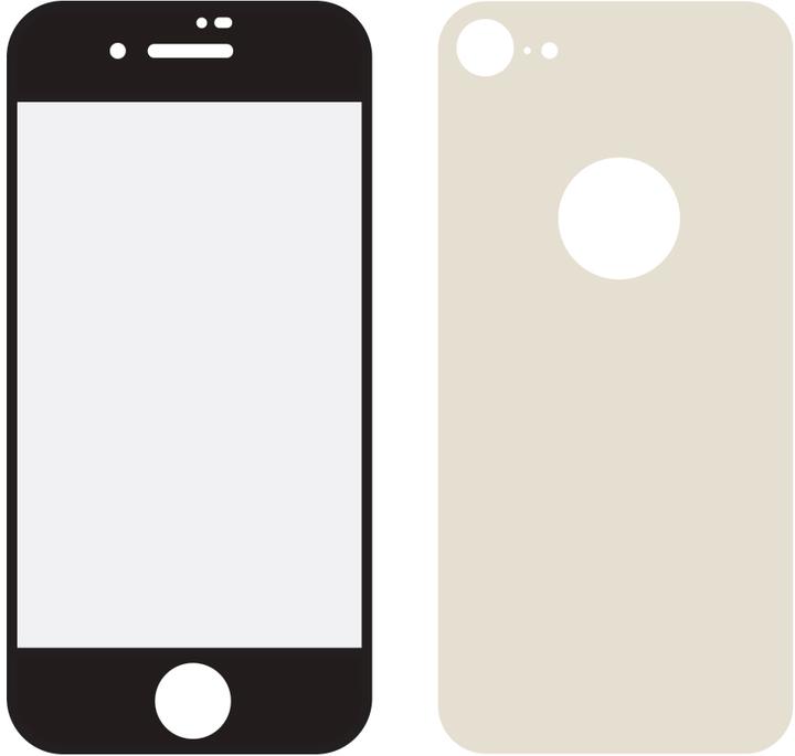 Mobilize Rand-zu-Rand-Glas (1 Stück, Apple iPhone 8)