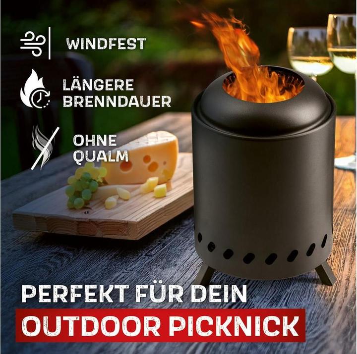Produktbild Landmann Rauchfreie Feuerschale für Garten & Camping (18 cm)