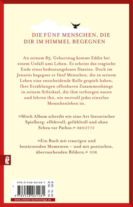 Produktbild Die fünf Menschen, die dir im Himmel begegnen (Deutsch, Mitch Albom, 2019)