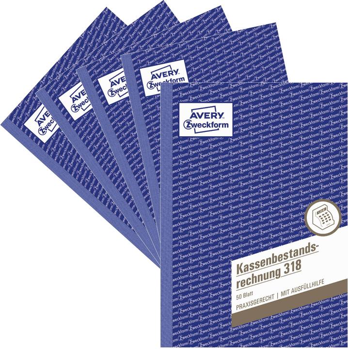 Produktbild Avery Kassenbestandsrechnung, A5 (A5)