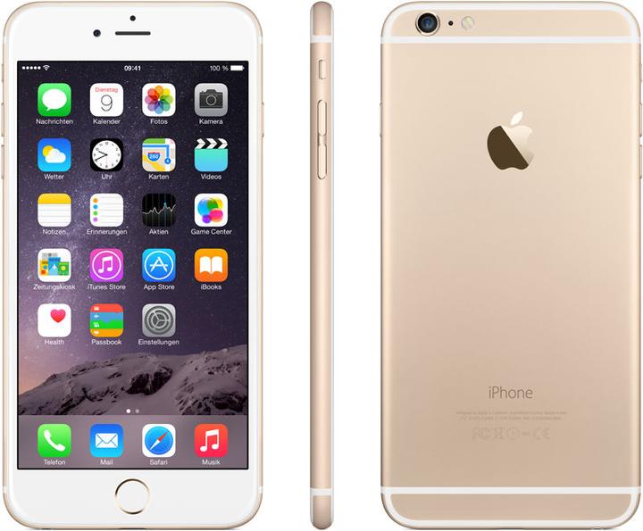 Actual product image Apple iPhone 6 Plus (128 GB, Gold, 5.50", Single SIM, 8 Mpx, 4G)