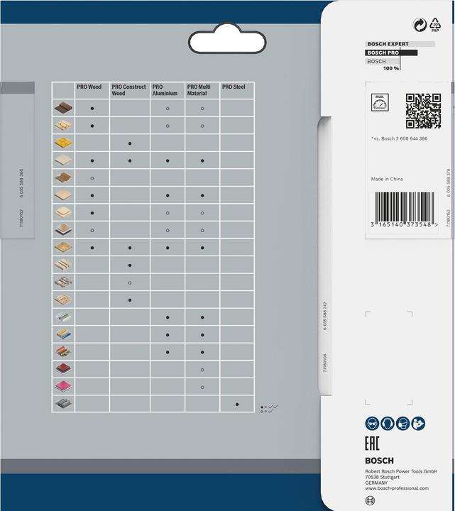 Actual product image Bosch Professional Zubehör PRO Wood circular saw blade, 160 x 1.8 x 20 mm