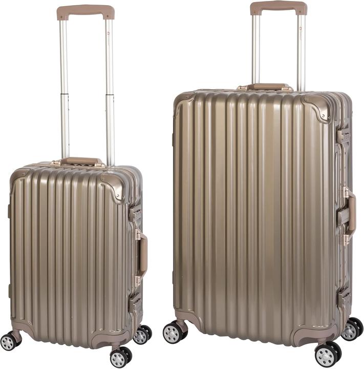 Immagine prodotto Travelhouse 2-teiliges Kofferset London mit TSA-Schloss und Doppelrollen (108 l, Bagaglio a mano (fino a 50 litri), L (90 - 115l))