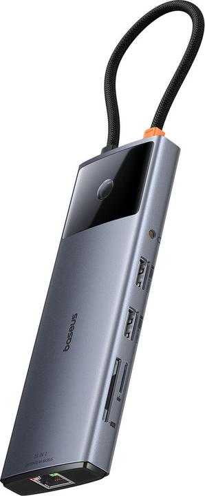 Actual product image Baseus 10in1 Hub Metal Gleam II Series (USB-C, 10 Ports)