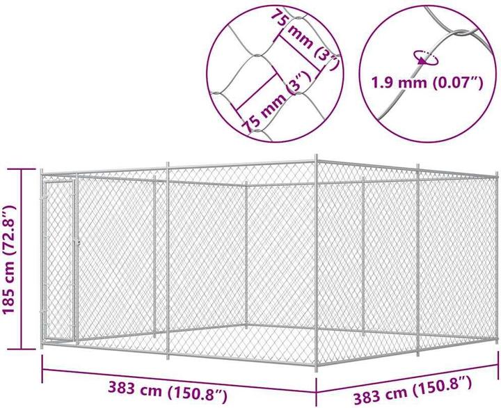 Actual product image VidaXL Donnie (Dog kennel)