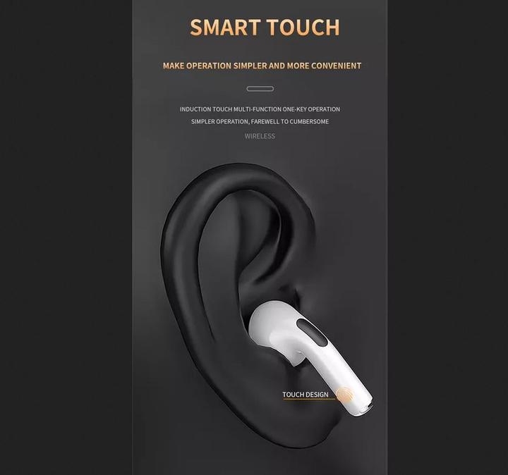 Image du produit PhoneLook Écouteurs Pro 6 Bluetooth 5.0 Super Bass sans fil Earbuds design rond (4 h)