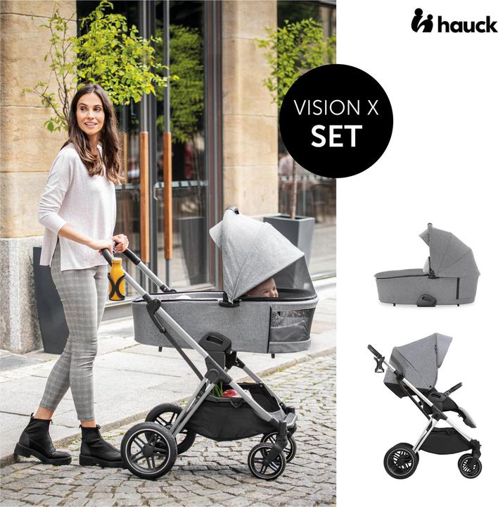 Produktbild Hauck Vision X Set Silver Melange Grey