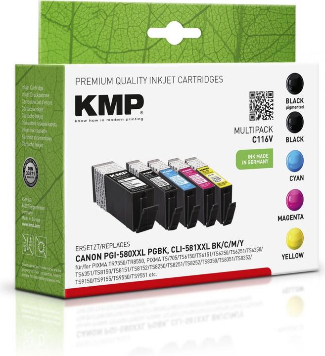 Immagine prodotto KMP PGI-580/CLI-581 XXL (M, FC, C, Y)